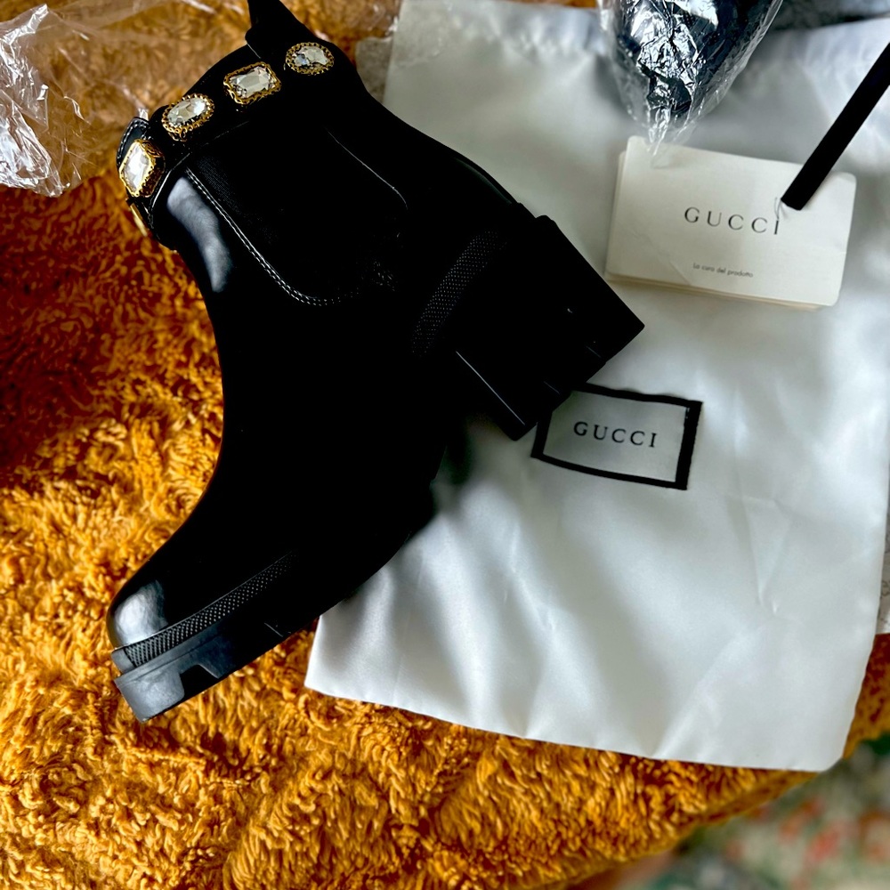 Gucci Trip Bootie with Jewels